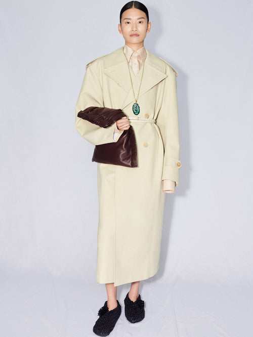 Trench coat in cotton