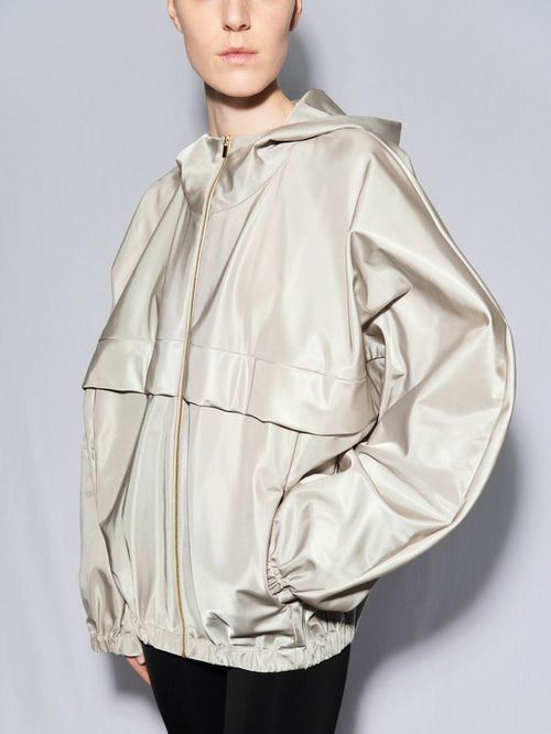 Hooded jacket in nylon