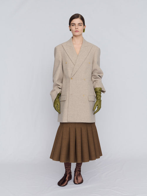 Tailored jacket in chiné wool