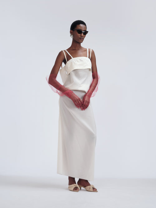 Robe brassière en toile stretch