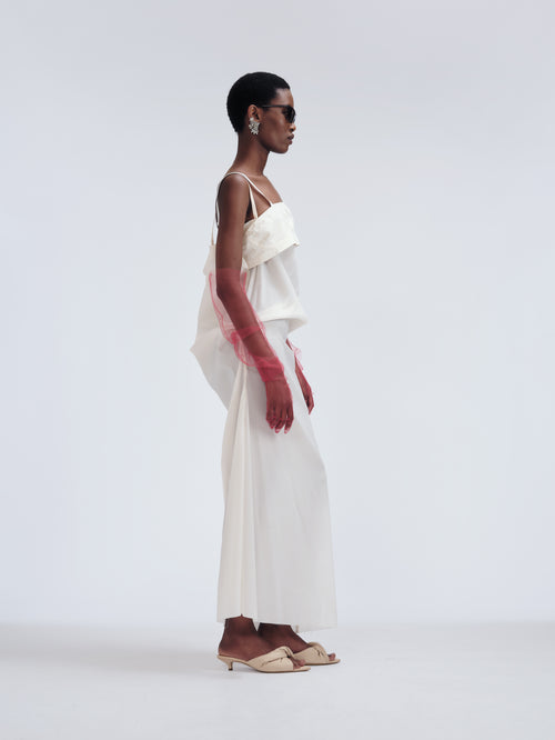 Robe brassière en toile stretch