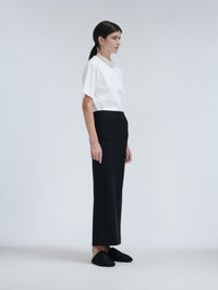 Long skirt in grain de poudre