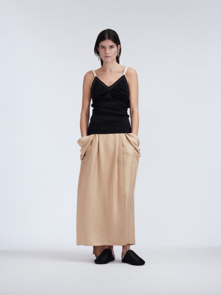 スカート CARVEN SKIRT (6251K2105901) Midi skirt CARVEN 6251K2105901 BLACK - Ancote
