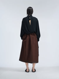 Blouse en crêpe