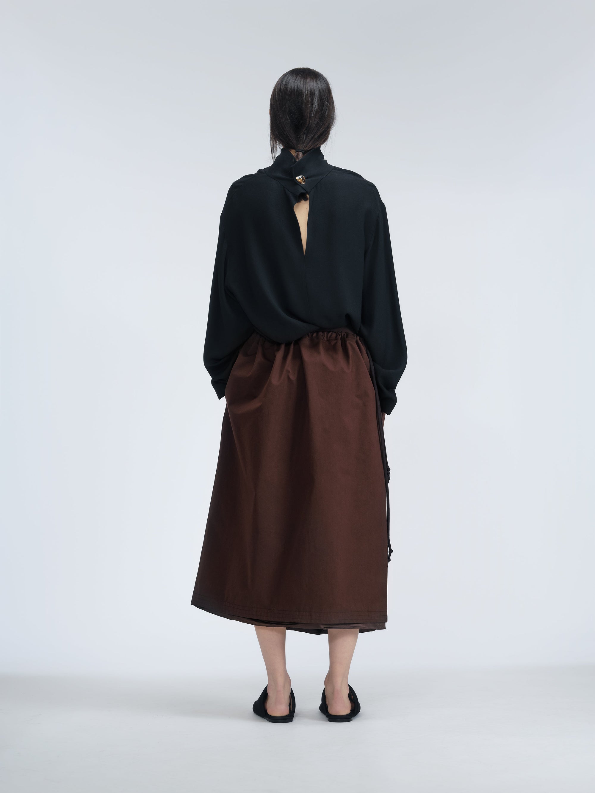 Blouse en crêpe
