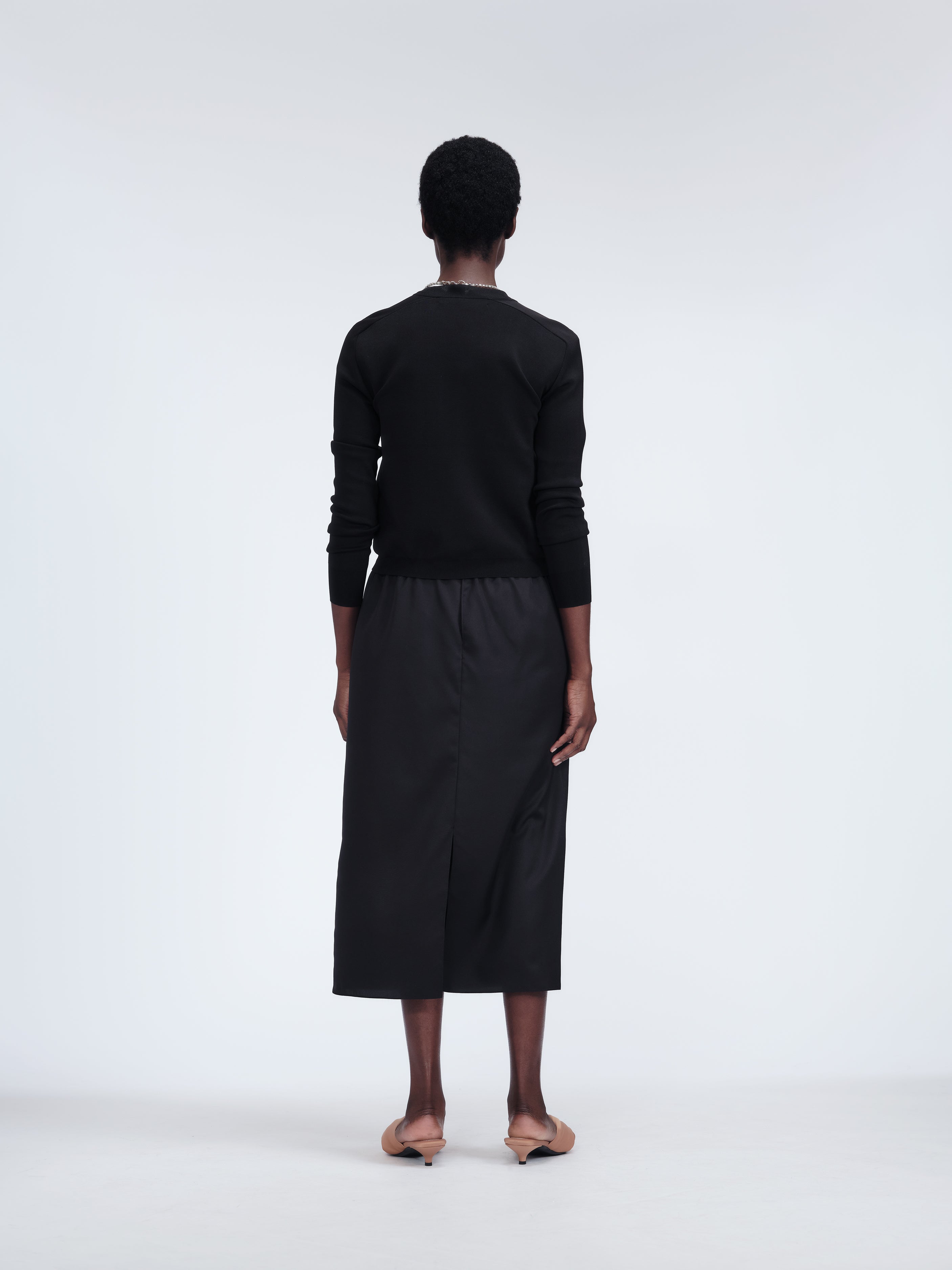 スカート CARVEN SS25 MIDI SILK SKIRT (6251K21336 CHEVREUIL) Carven Women's Ready-to-Wear | Pull-On Skirt
