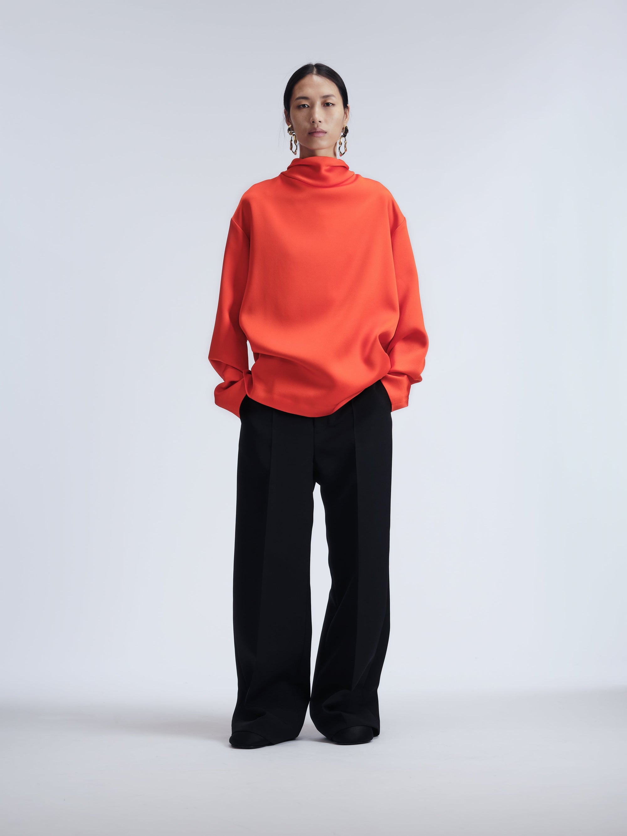 Pantalon droit en cady technique