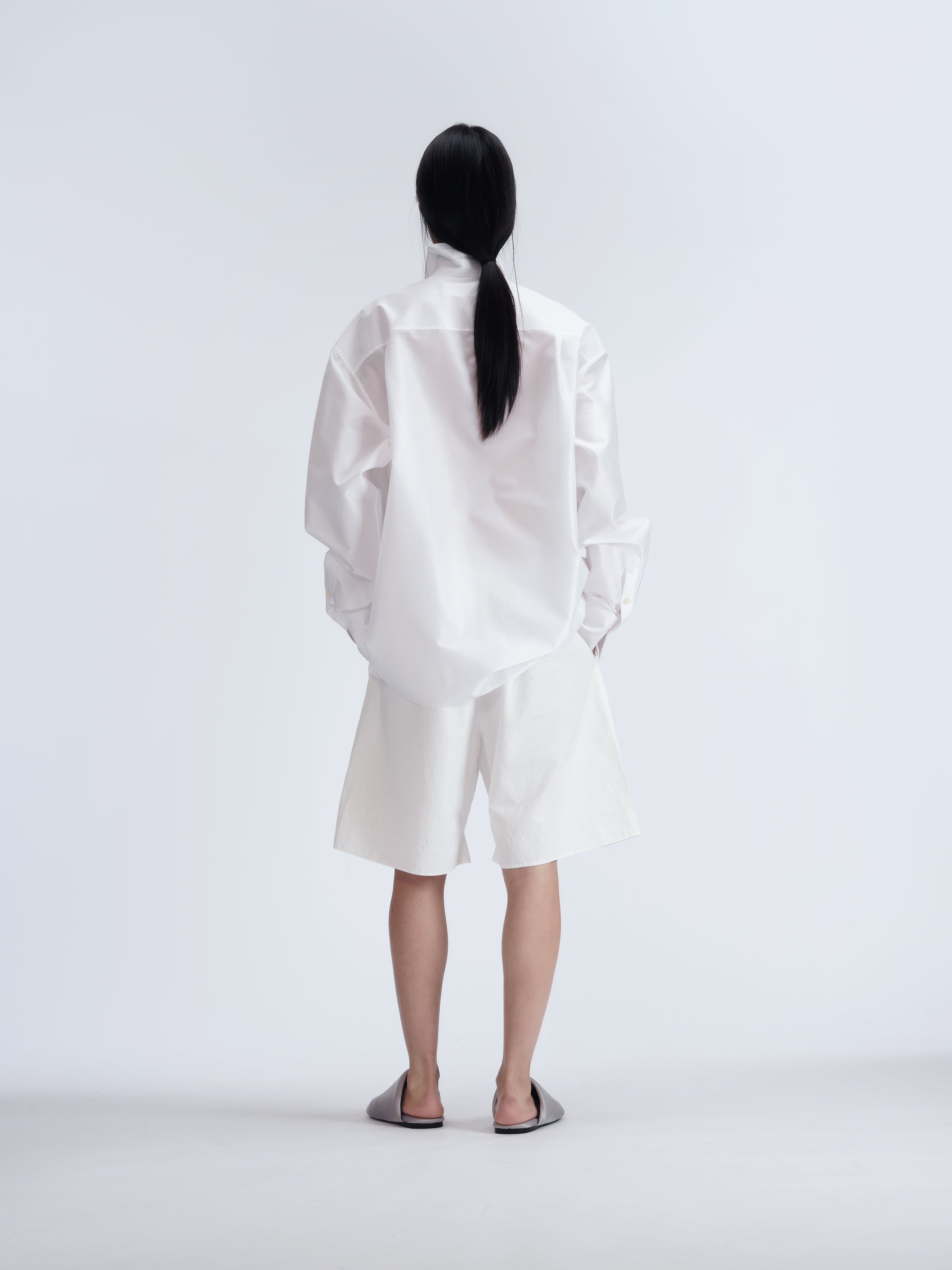 Tシャツ・カットソー CARVEN SS25 Carven Polyester Shirt (6251K21453 WHITE) Carven Women's Ready-to-Wear | Classic Shirt