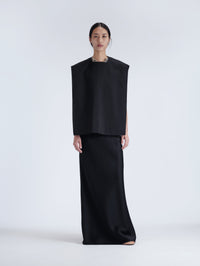 Keel skirt in double satin
