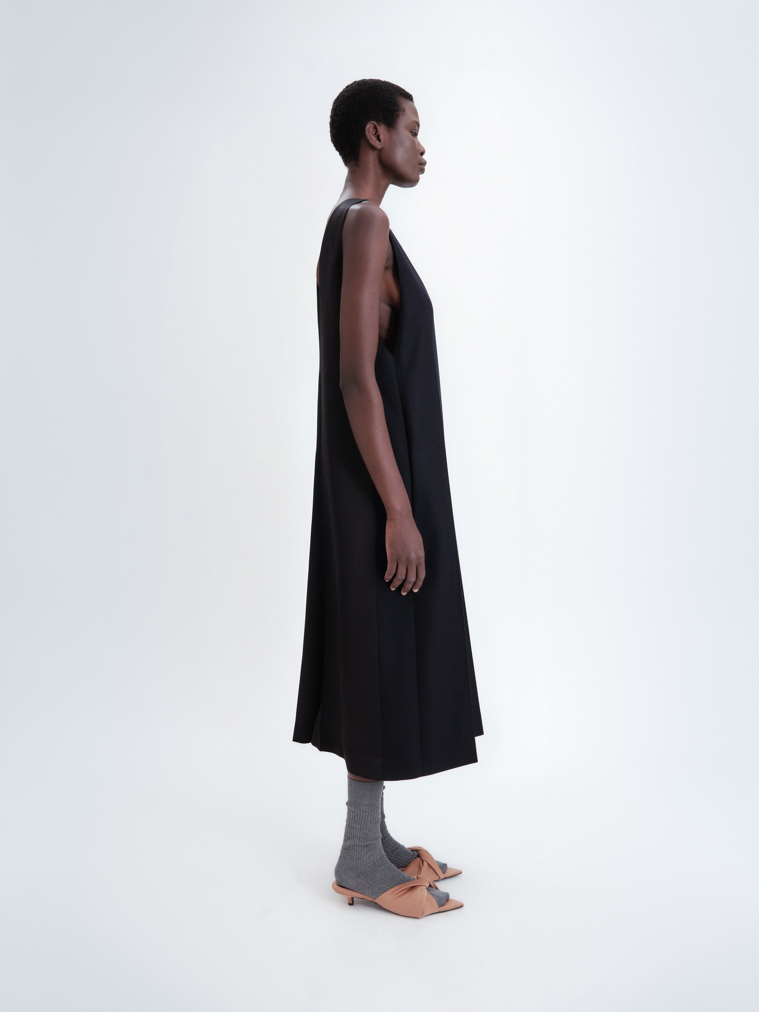 Apron lingerie dress in flannel