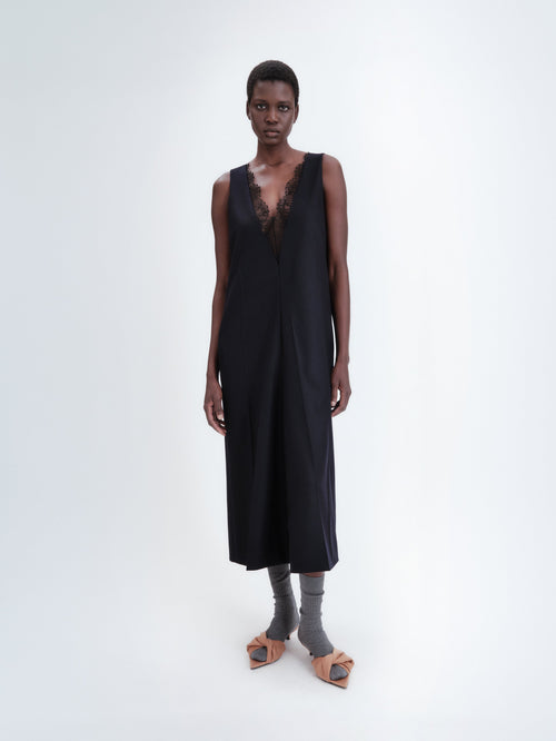 Apron lingerie dress in flannel