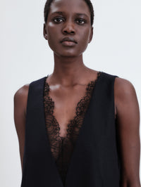 Robe chasuble lingerie en flanelle