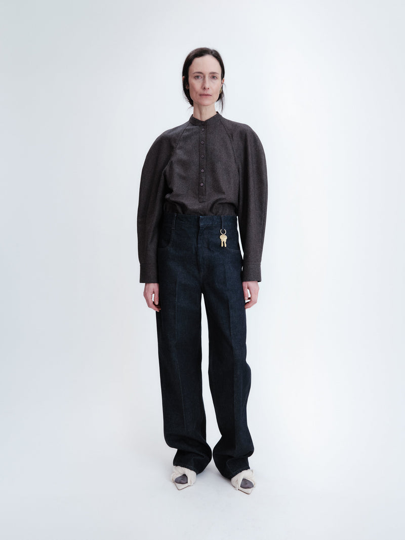 5-pocket jeans in selvedge cotton denim