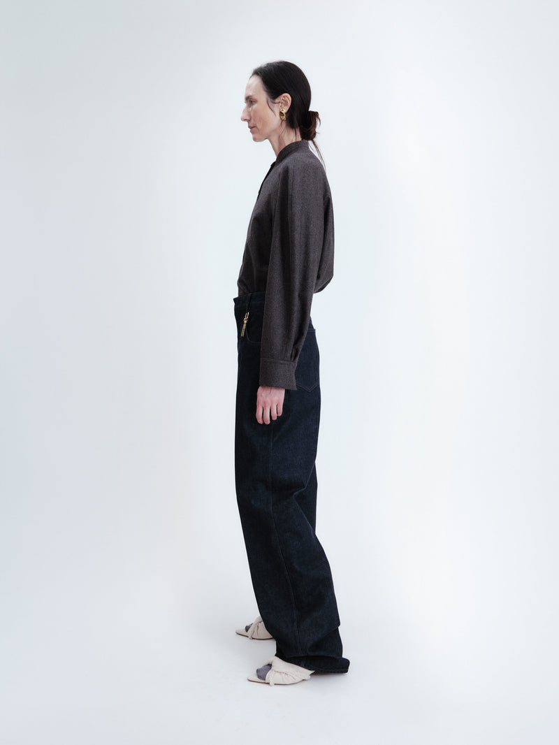 5-pocket jeans in selvedge cotton denim