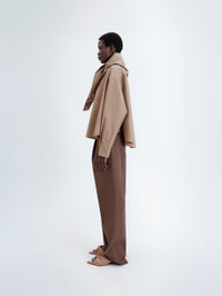 Bow shirt in light shirting