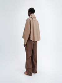 Bow shirt in light shirting