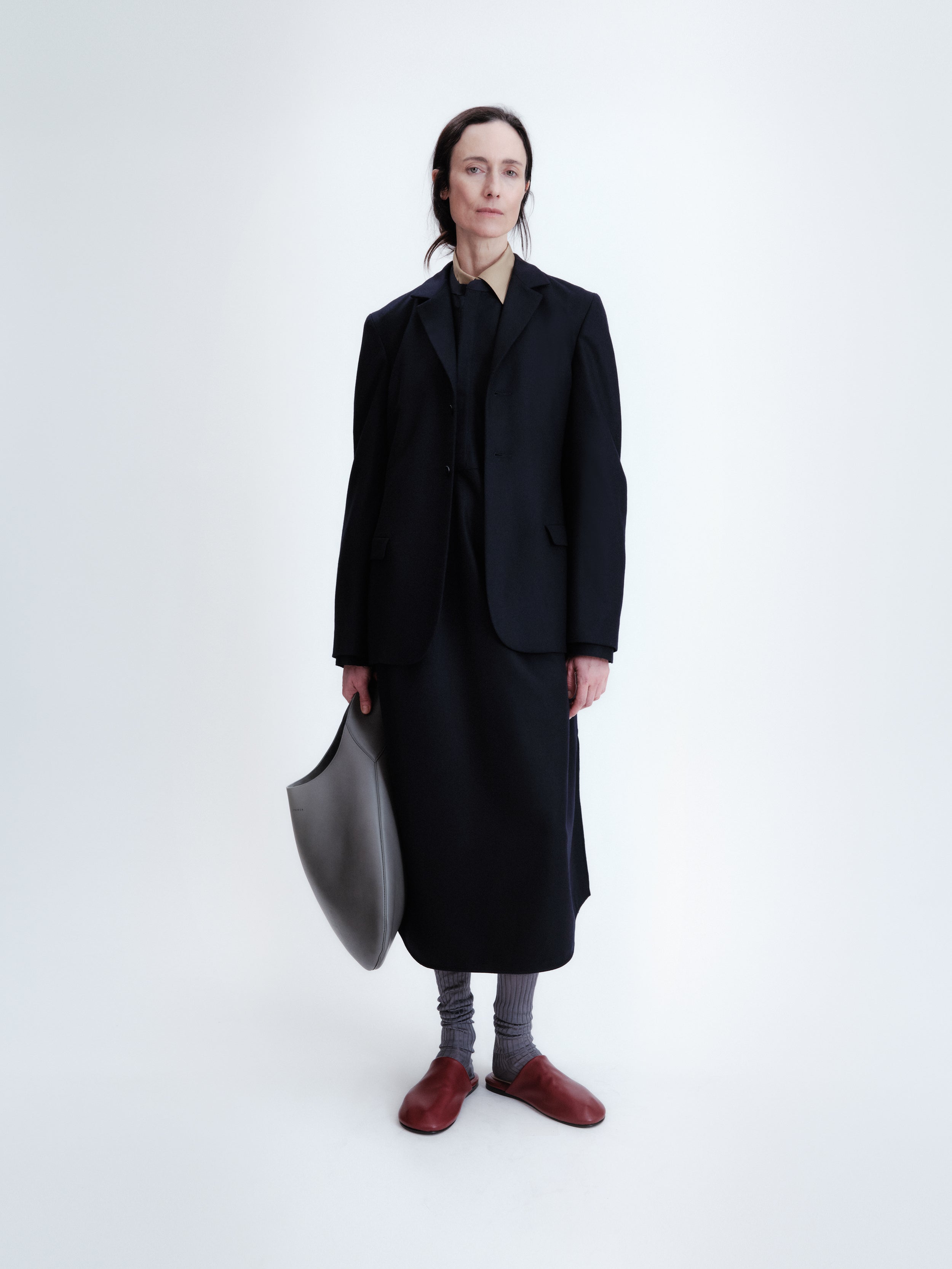 Smock dress in flannel