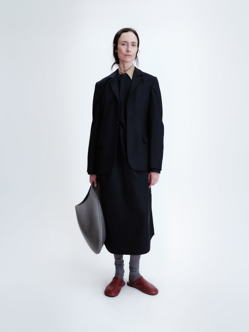 Smock dress in flannel