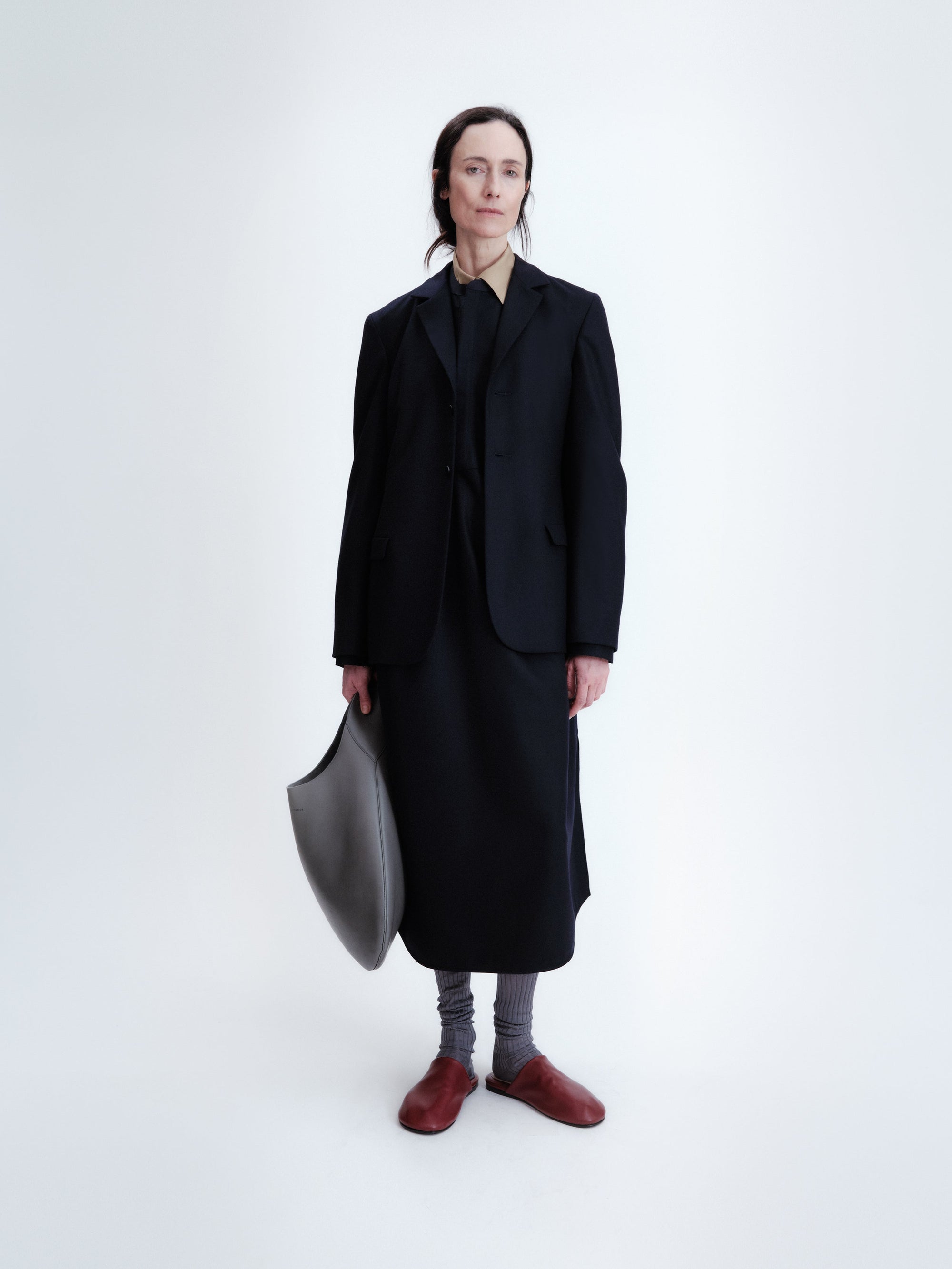 Smock dress in flannel