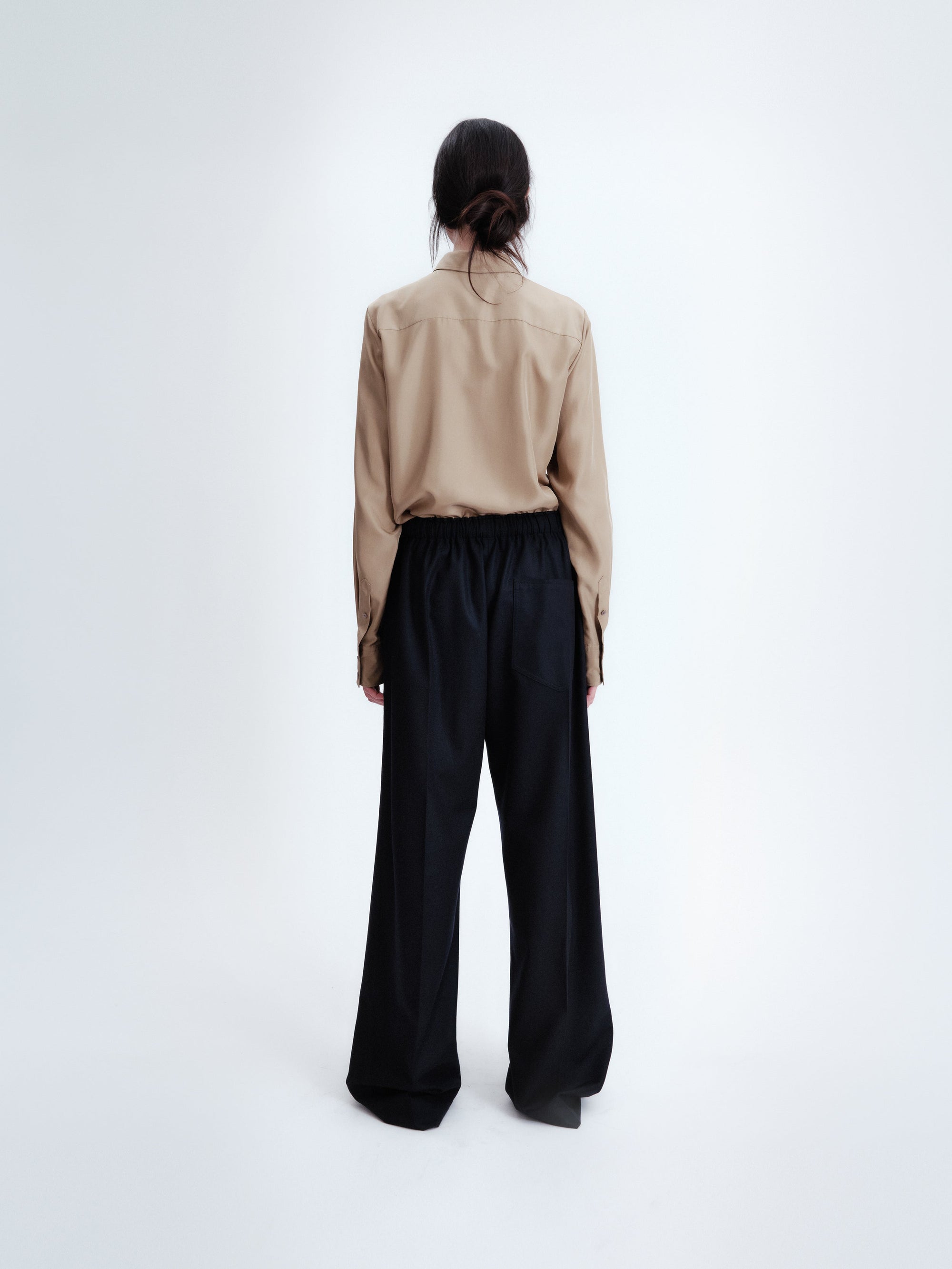 Classic shirt in silk habotai