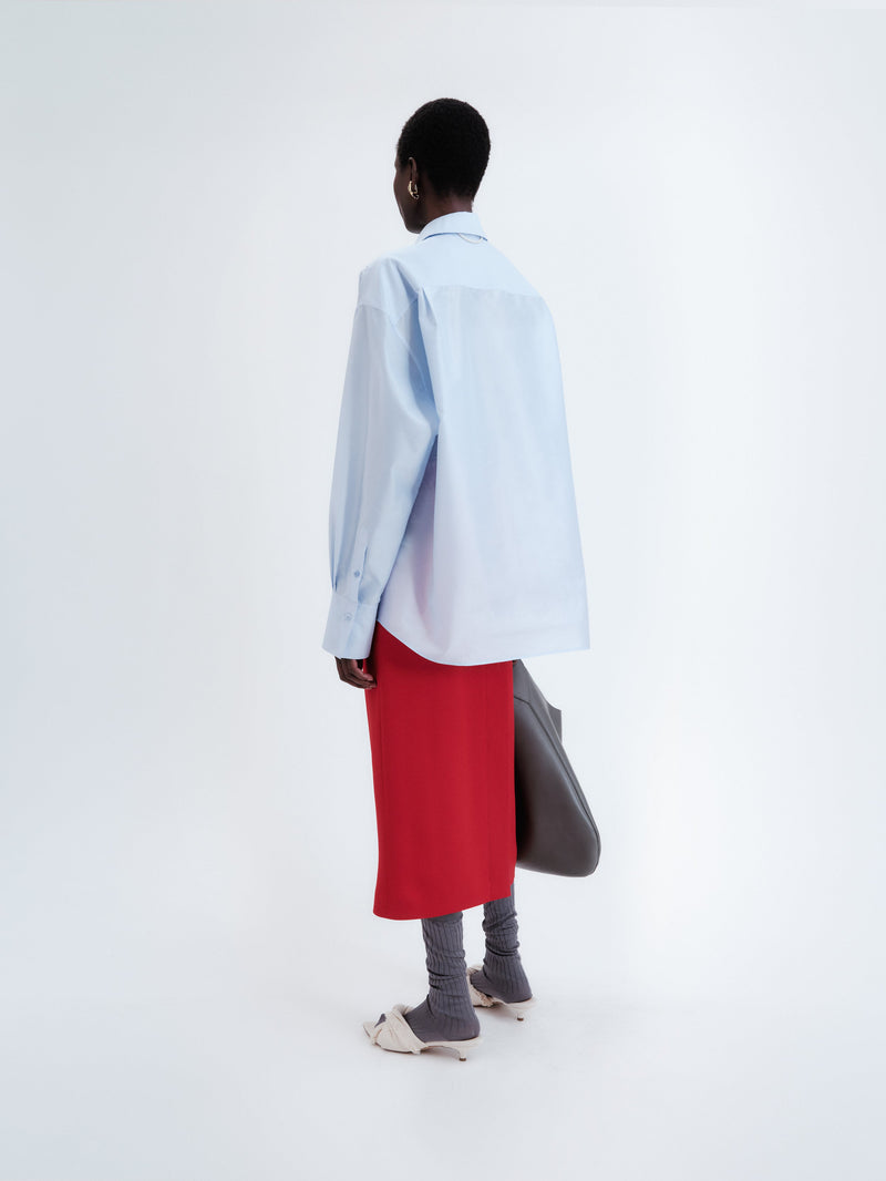 Shirt in sheer taffeta