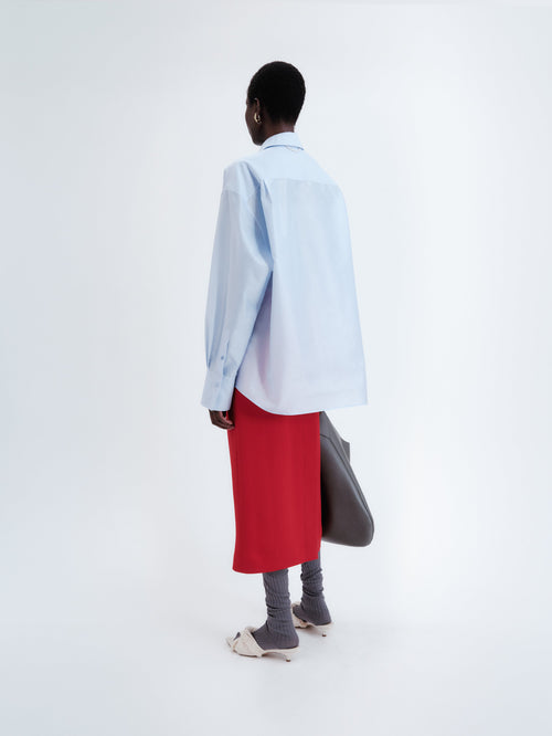 Shirt in sheer taffeta