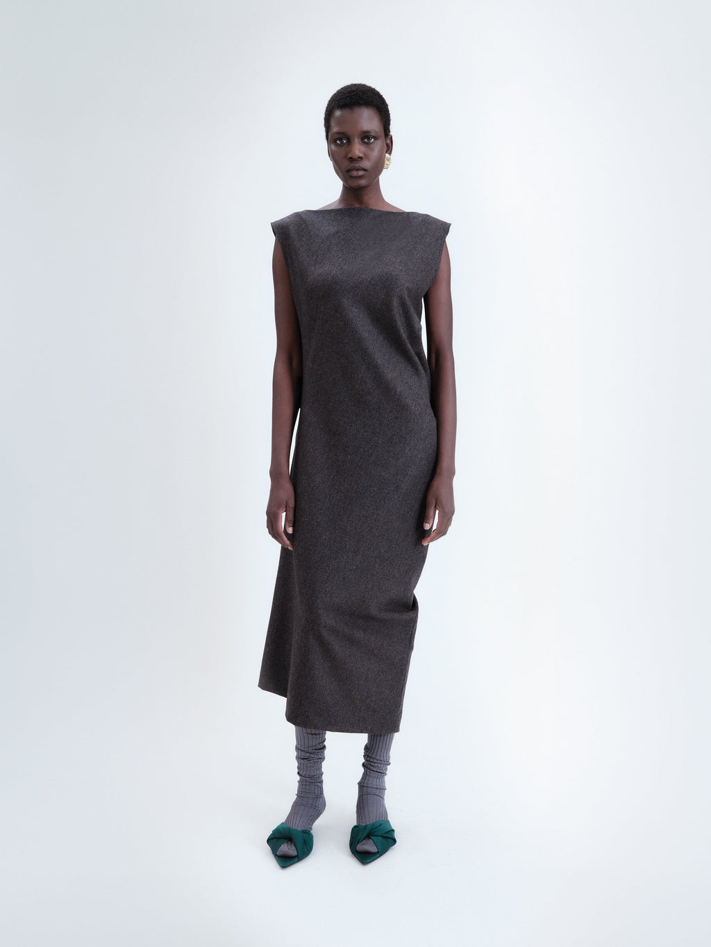 Martingale dress in flannel