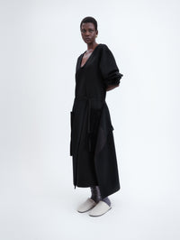 Ribbon pocket skirt in cady