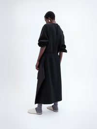 Ribbon pocket skirt in cady