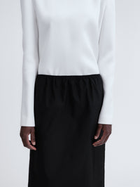 Pull-on skirt in sport taffeta