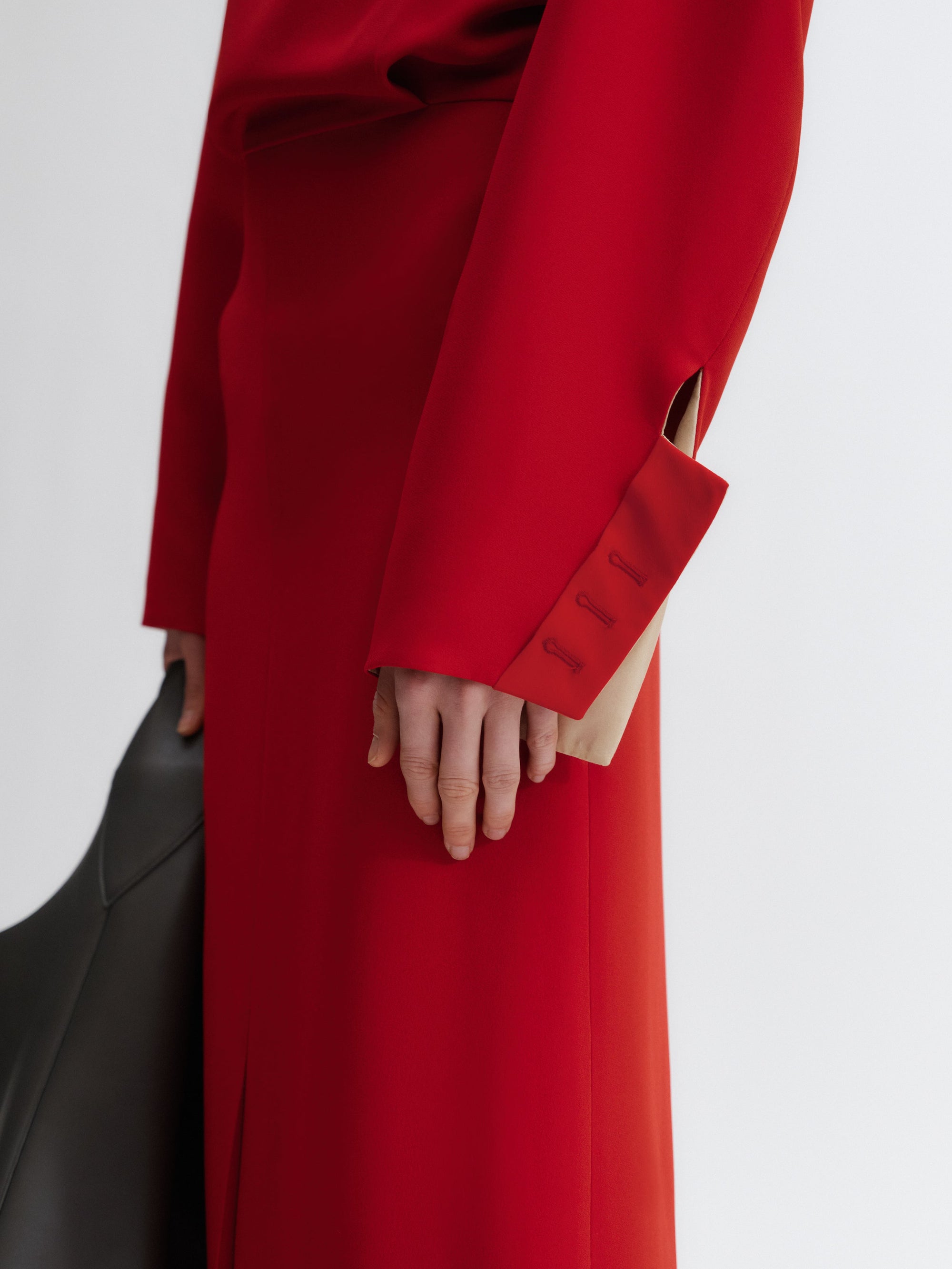 Robe ajustée en cady