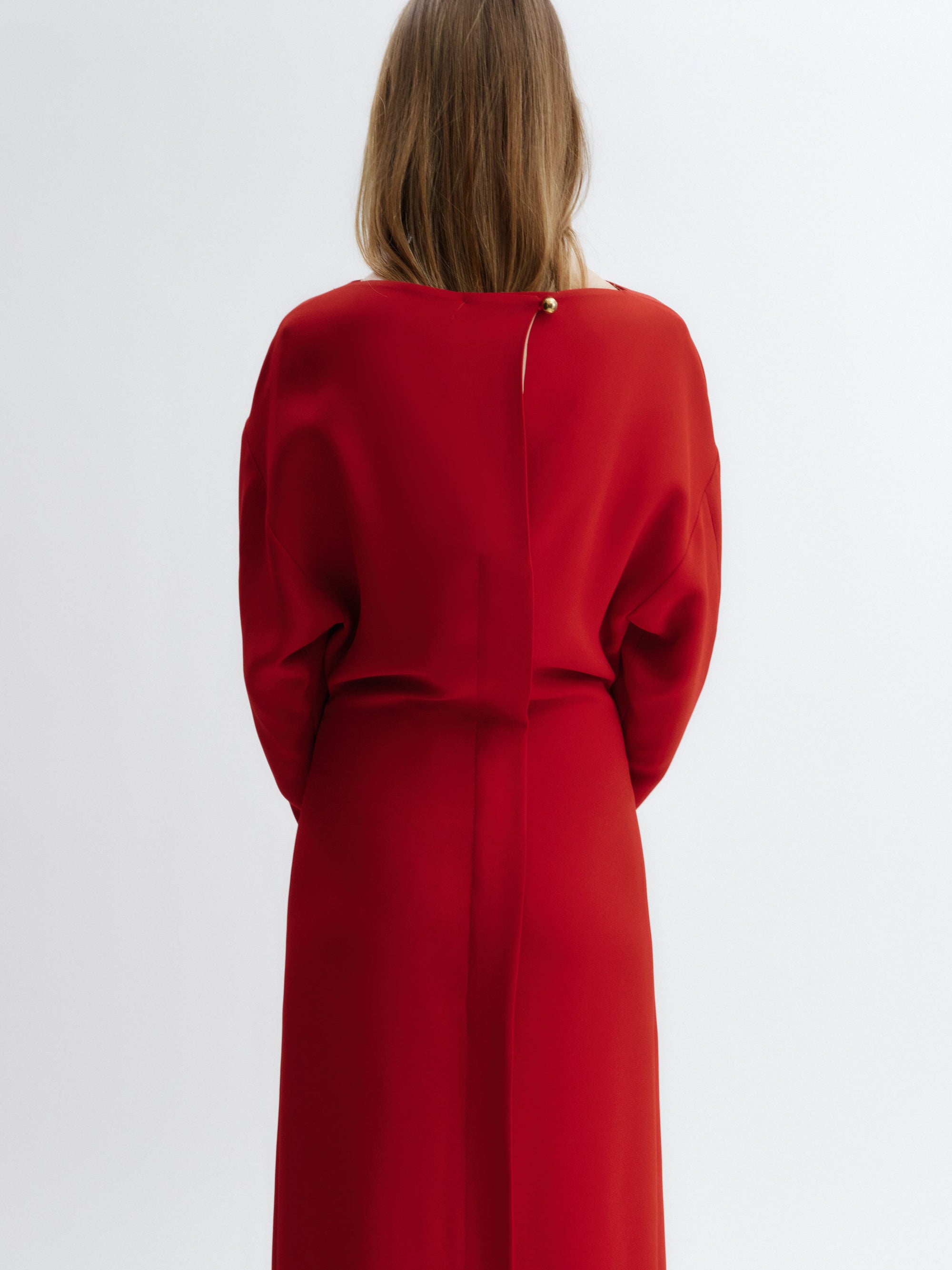 Robe ajustée en cady