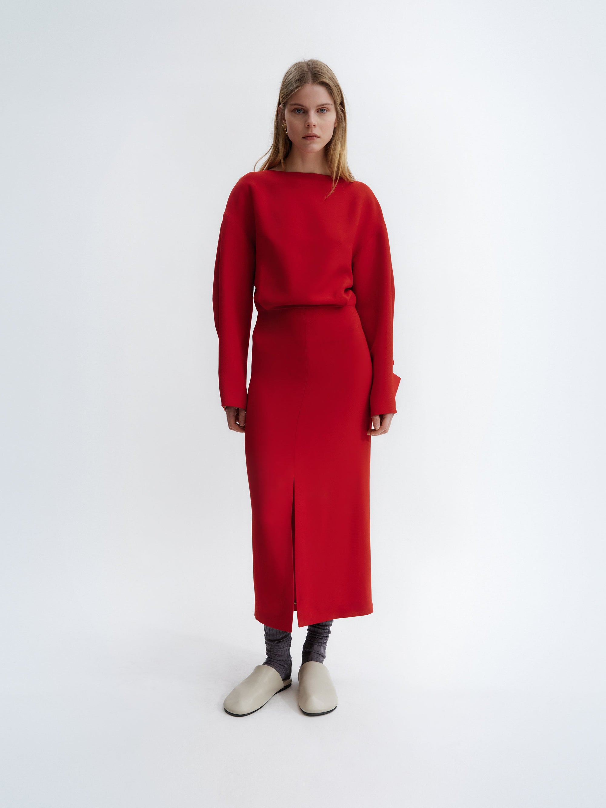 Robe ajustée en cady