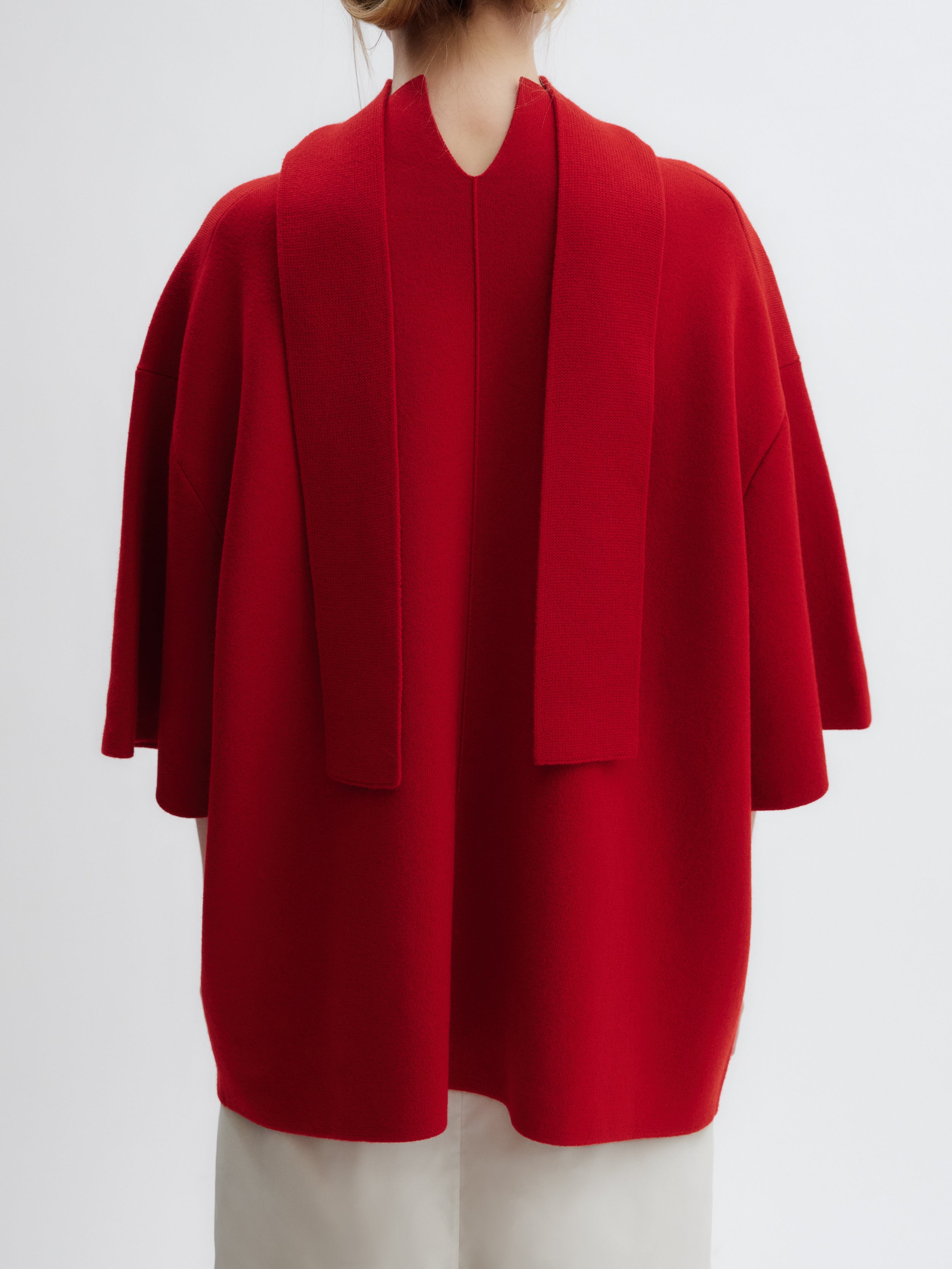パリで購入☆carven☆結婚式やパーティ☆華やかなレッドスーツ