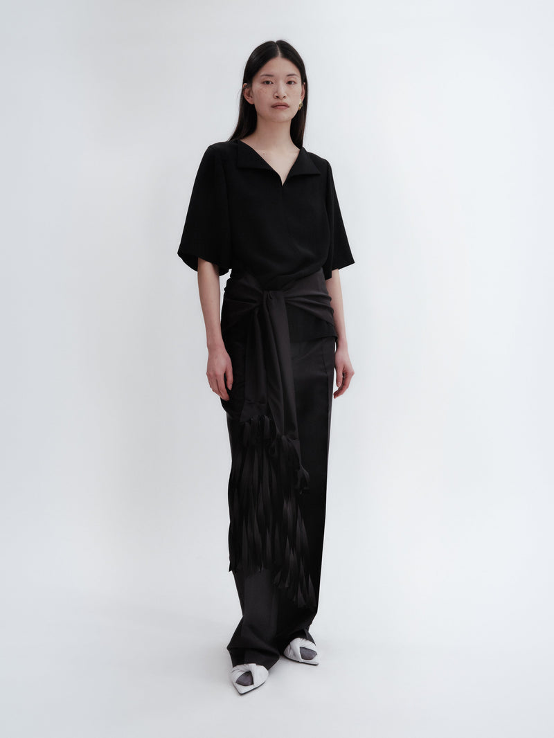 Tailored trousers in silk wool couture