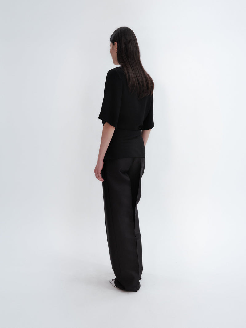 Tailored trousers in silk wool couture