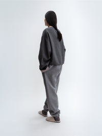 Jogging pants in cashmere cotton jersey