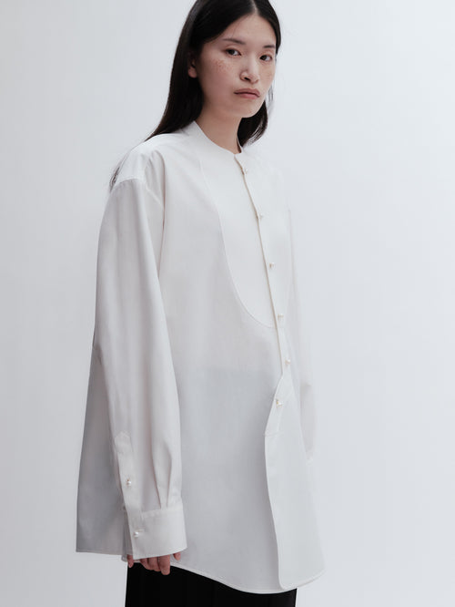 Tuxedo shirt in light shirting