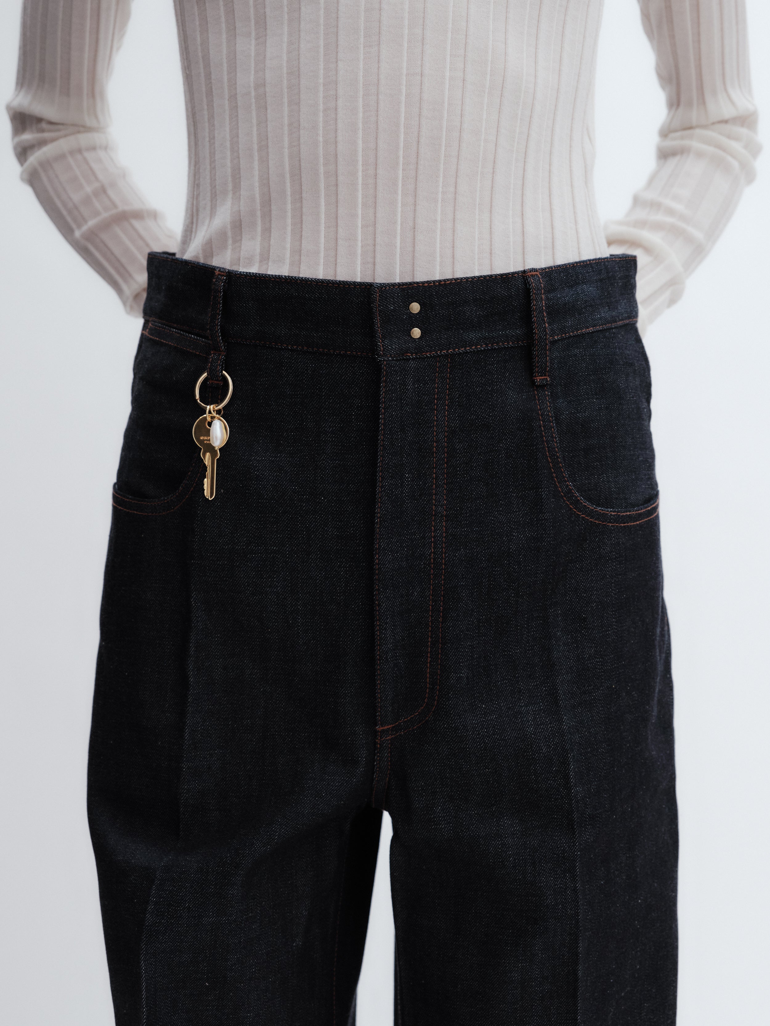 Jean 5 poches en denim selvedge