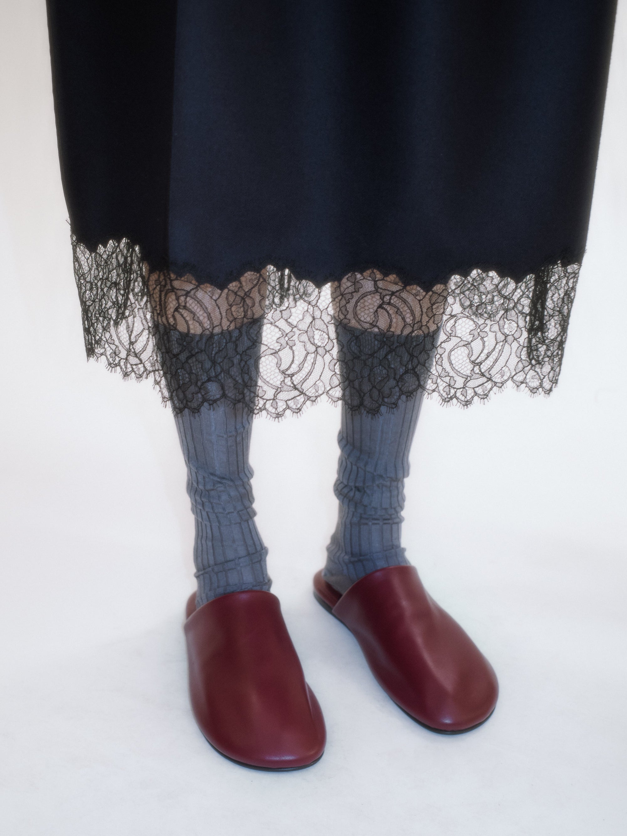 Mule Garnier en cuir