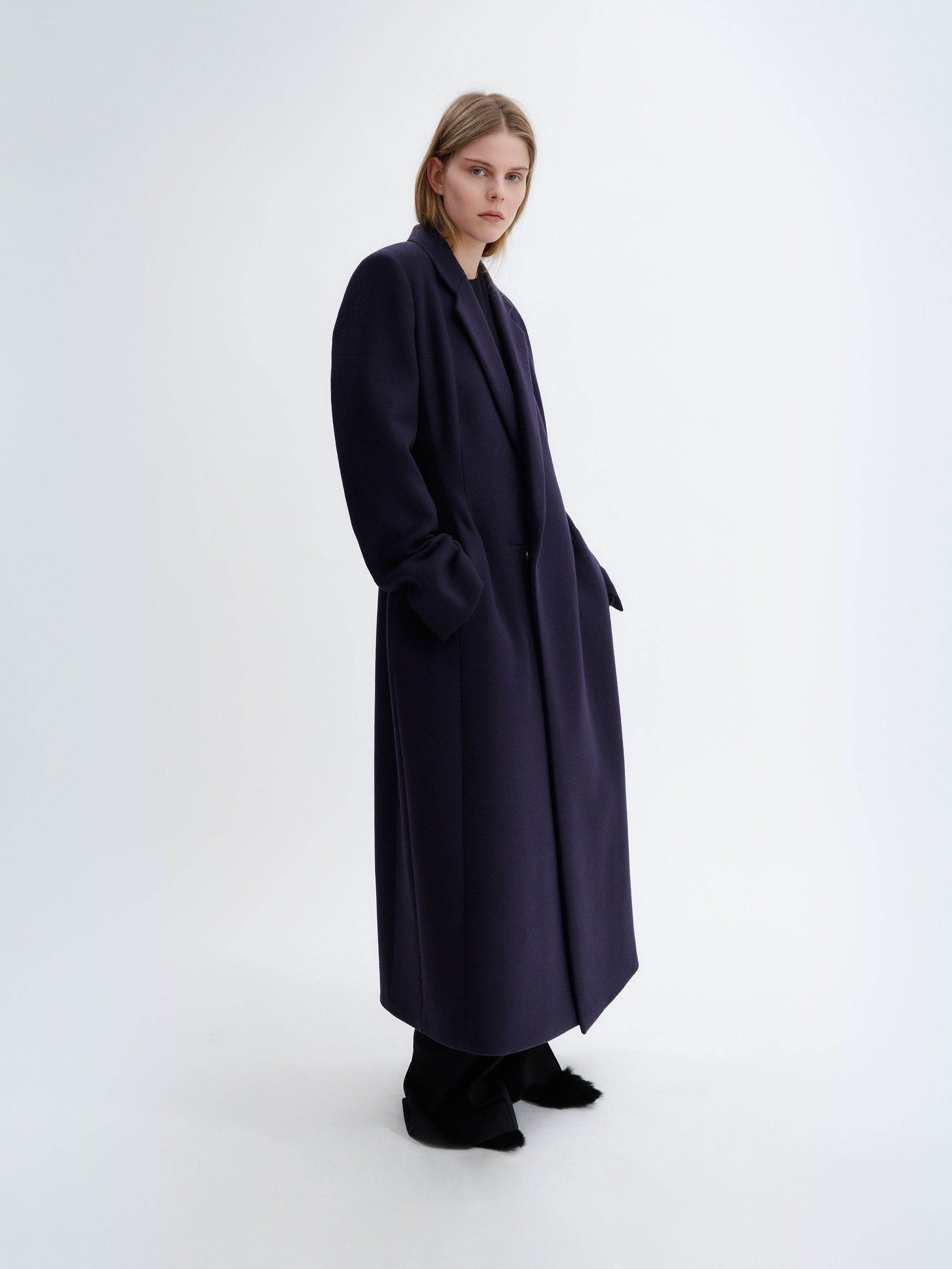 Esperanto coat in wool coating