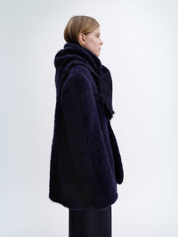 Short coat in alpaca