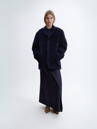 Short coat in alpaca