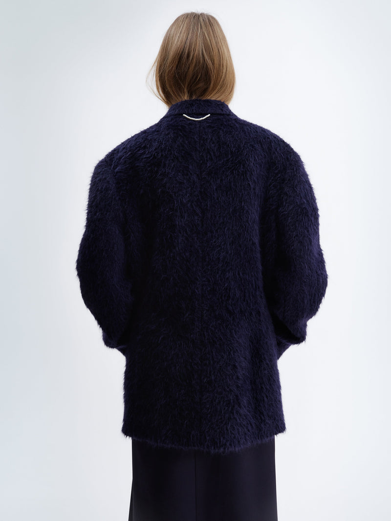 Short coat in alpaca