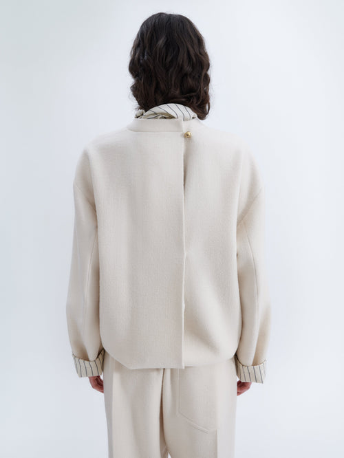 Sweatshirt in felted wool