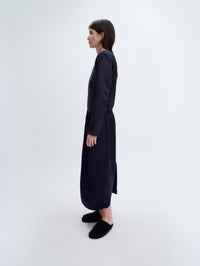 Pull-on skirt in double satin