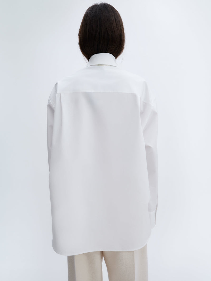 Patch pocket shirt in light shirting