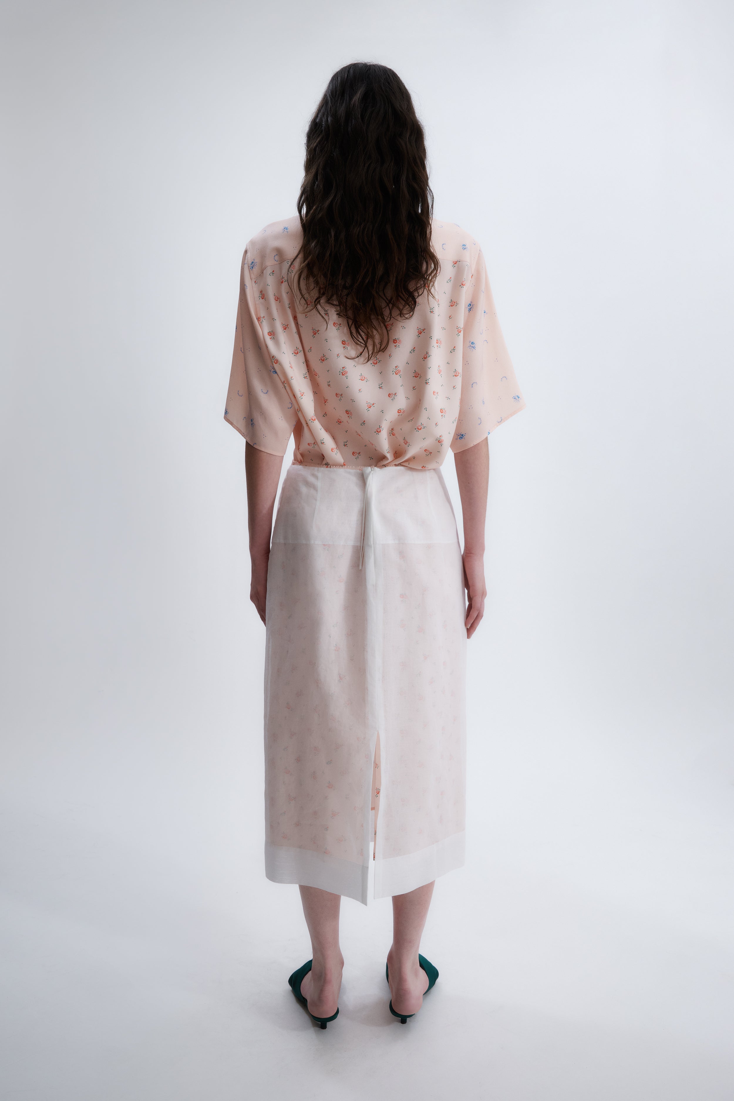 Tシャツ・カットソー CARVEN SS25 Carven Polyester Shirt (6251K21453 WHITE) Carven Women's Ready-to-Wear | Classic Shirt