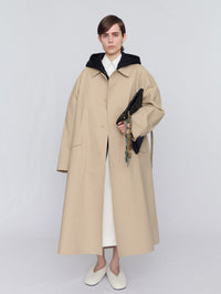 Trench coat in rainproof cotton