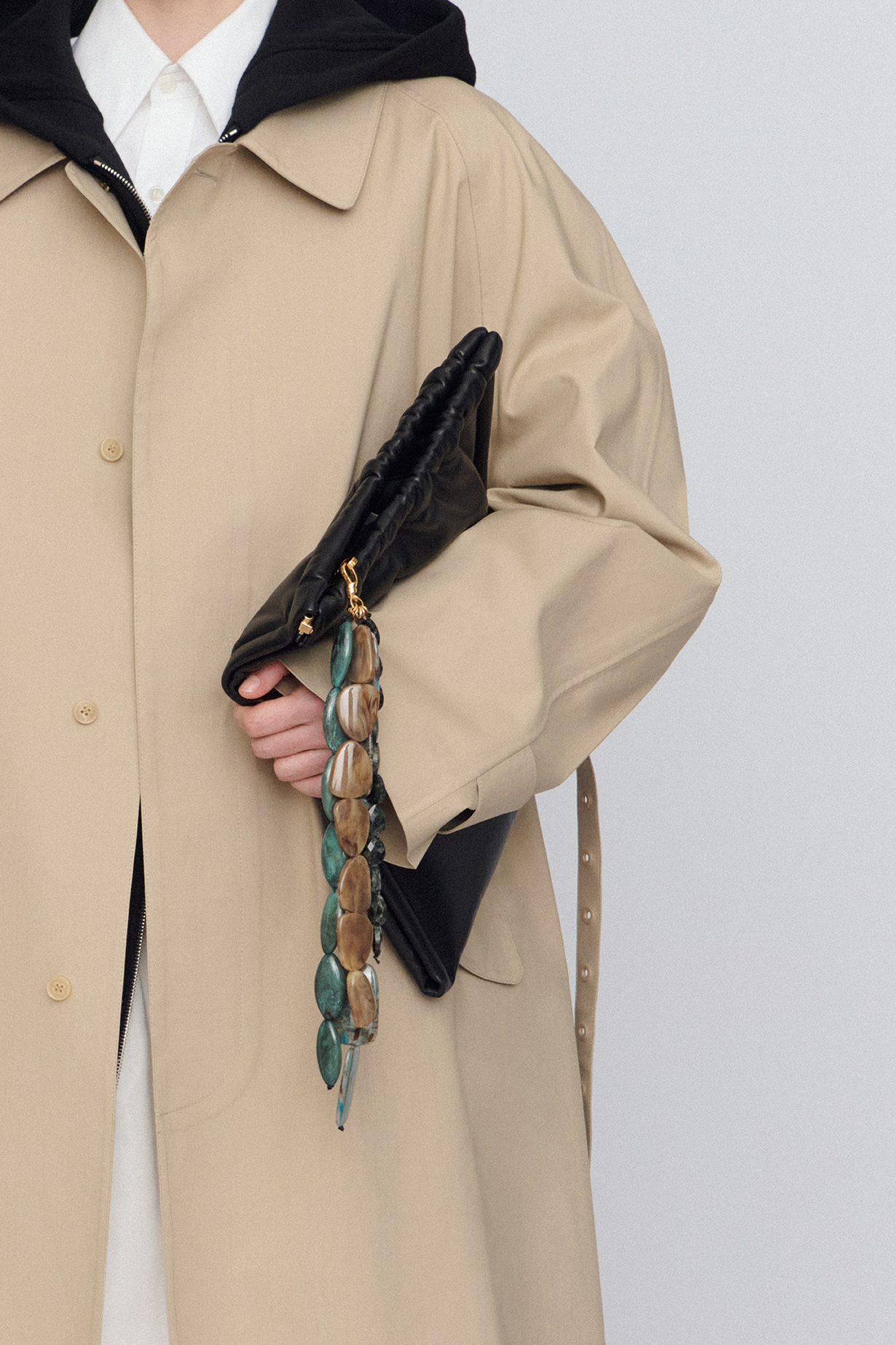 Bijoux de sac en laiton et acétate